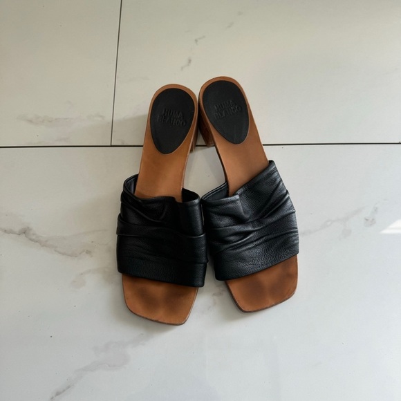 Huma Blanco Dalia Sandals in Black Leather - Picture 2 of 6